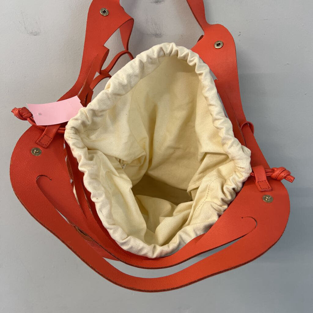Radley Orange/ Cream Woven Basket Purse