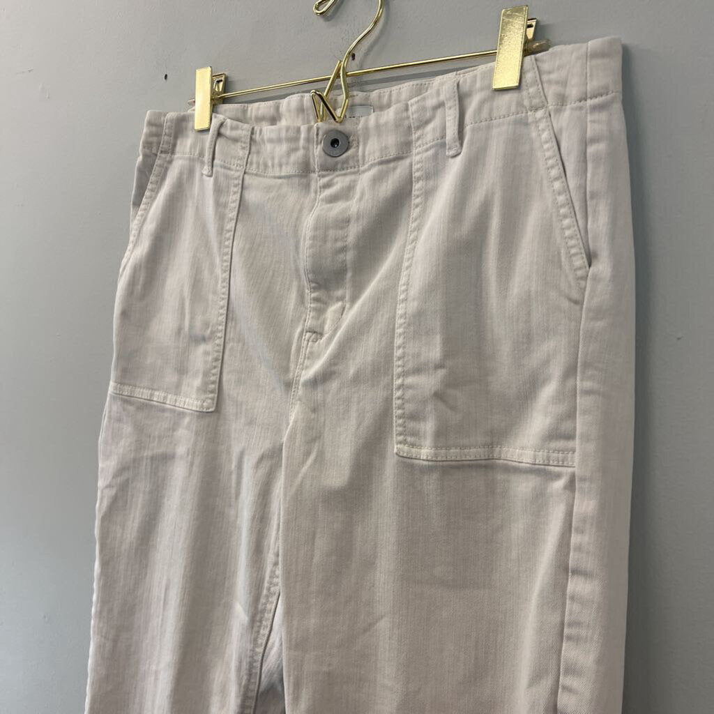 J Jill Cream High Rise Straight Leg Denim Jeans 12