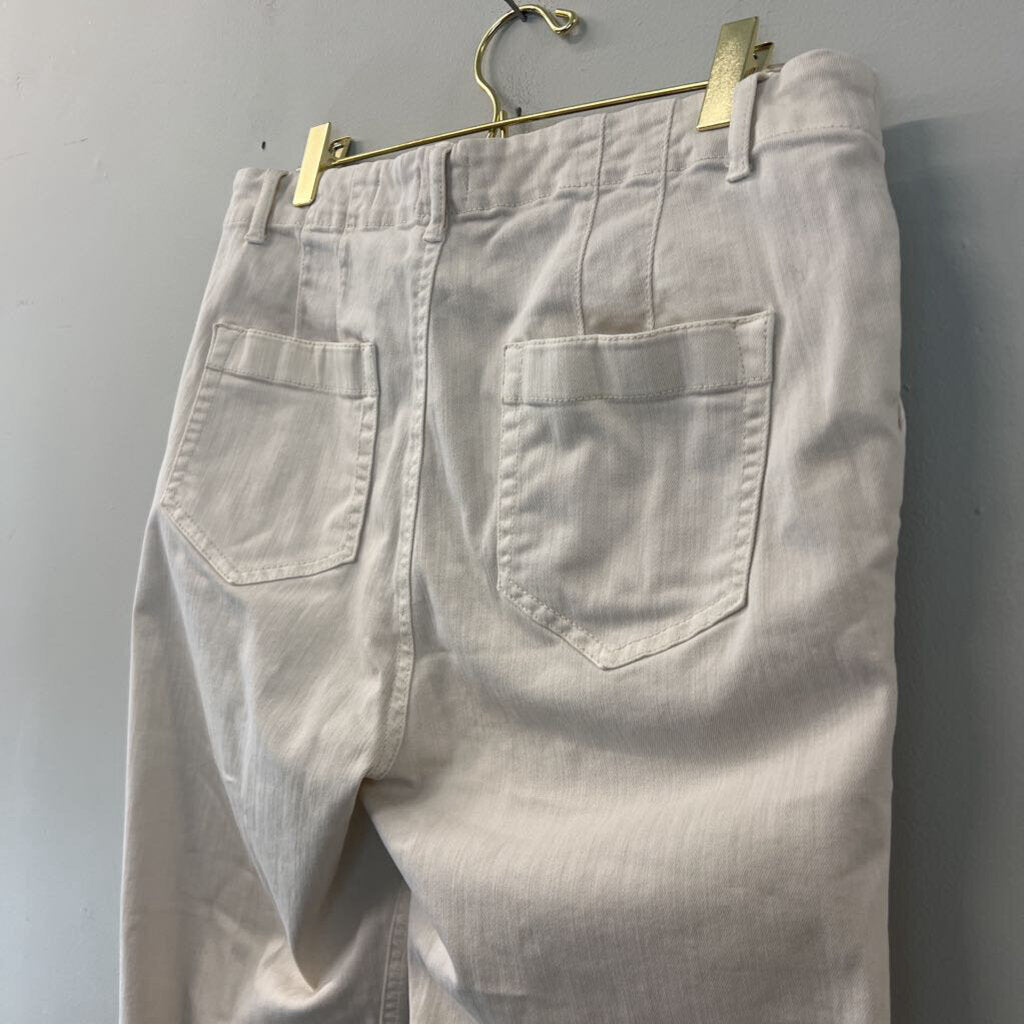 J Jill Cream High Rise Straight Leg Denim Jeans 12