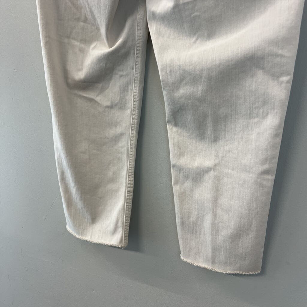 J Jill Cream High Rise Straight Leg Denim Jeans 12