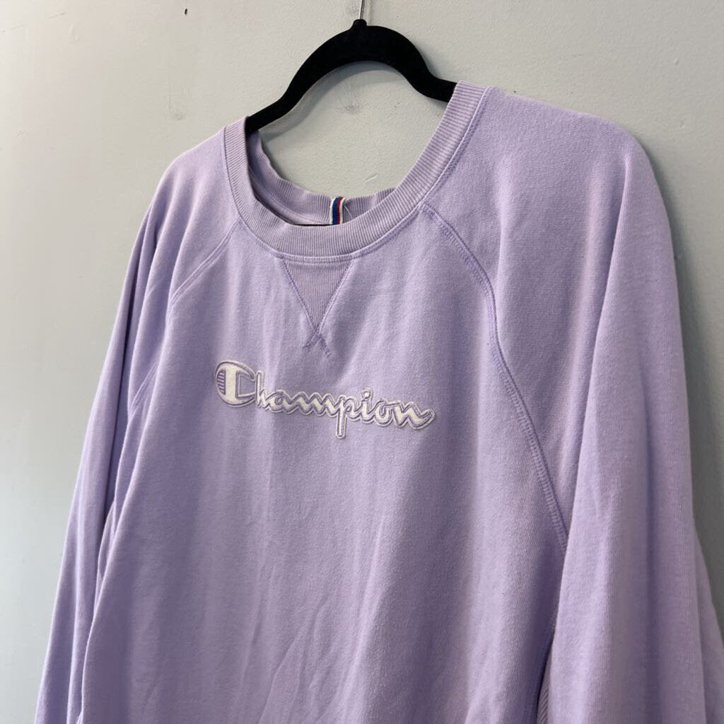 Champion Light Purple Crewneck Pullover Extra Large