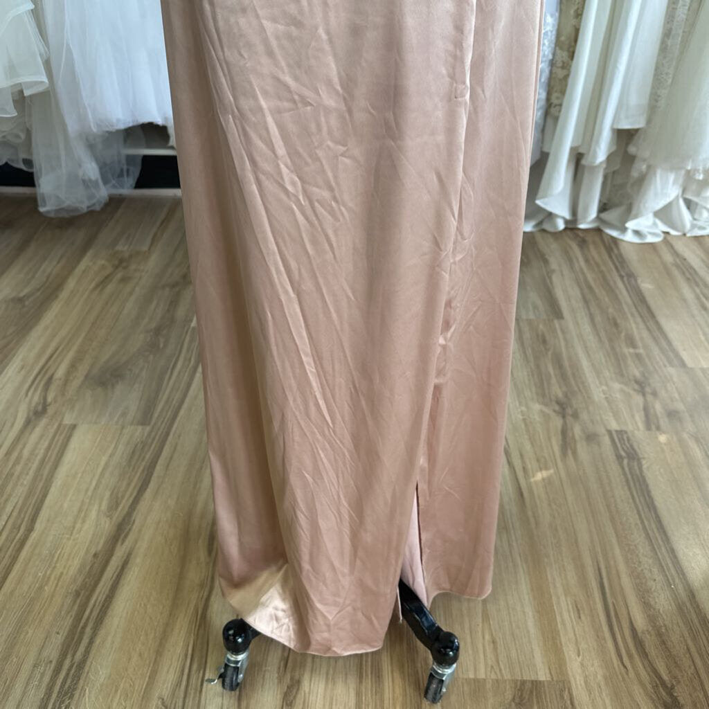 DB Studio Silky Cowl Neck Long Formal 14