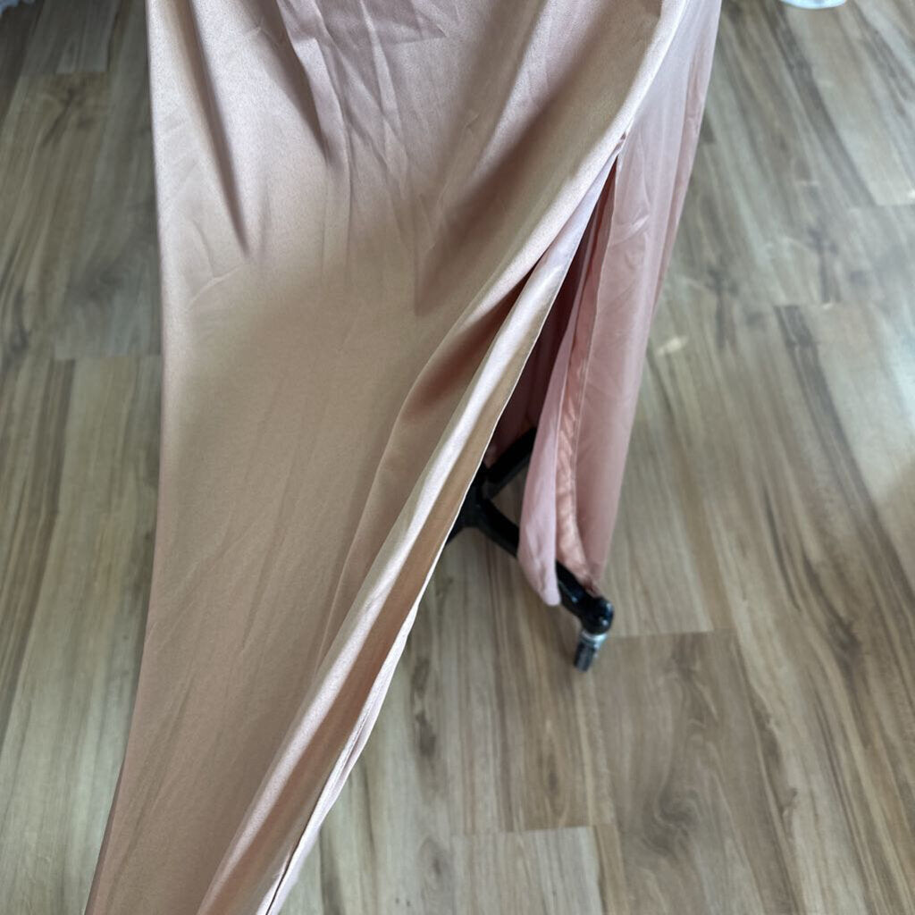 DB Studio Silky Cowl Neck Long Formal 14