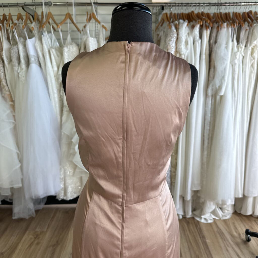 DB Studio Silky Cowl Neck Long Formal 14