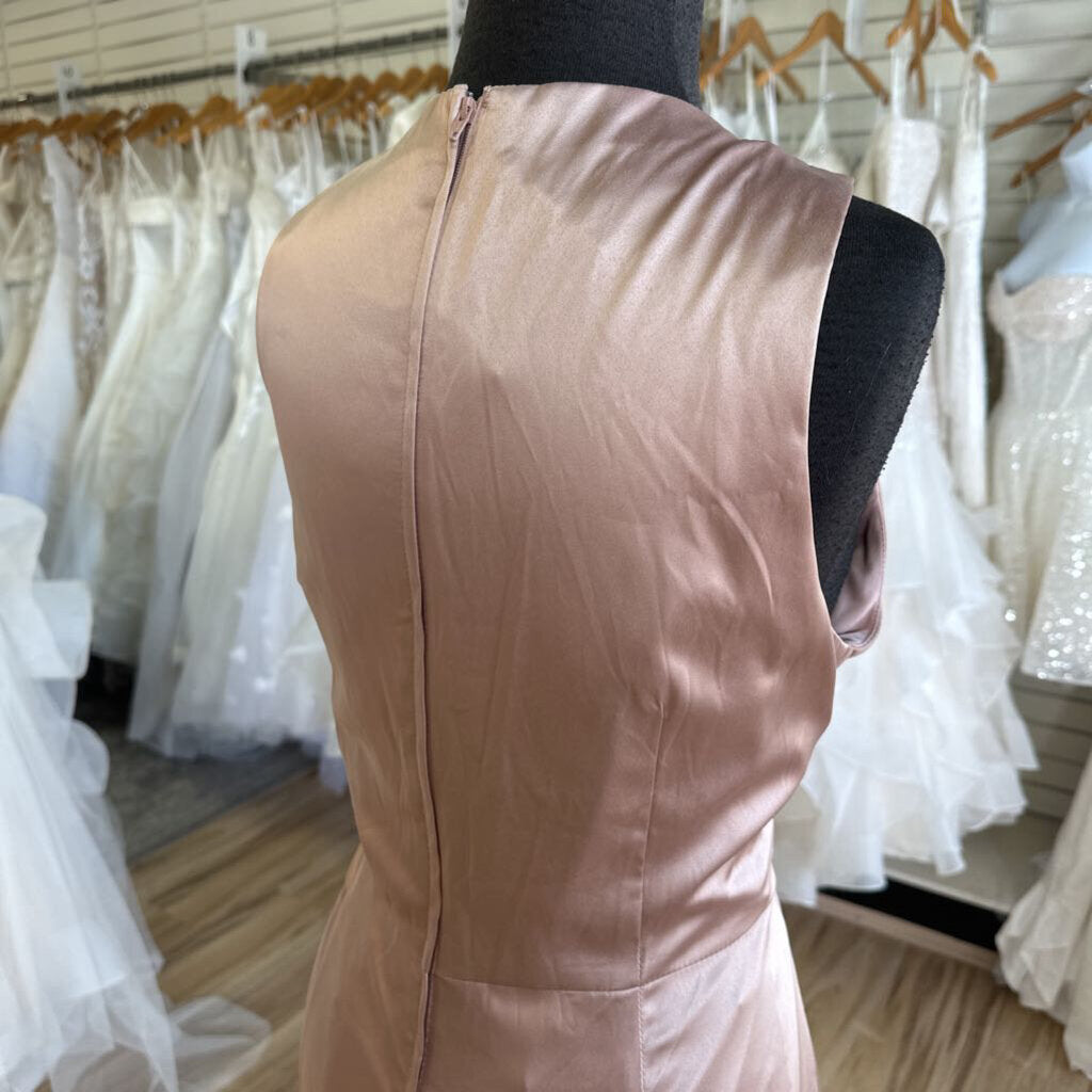 DB Studio Silky Cowl Neck Long Formal 14