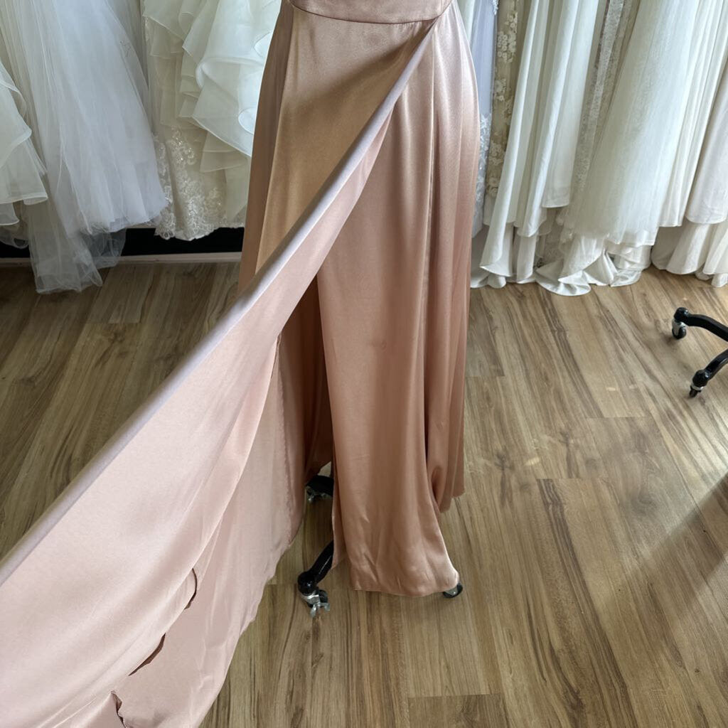 Galina Signature Silky V-Neck Long Formal 14