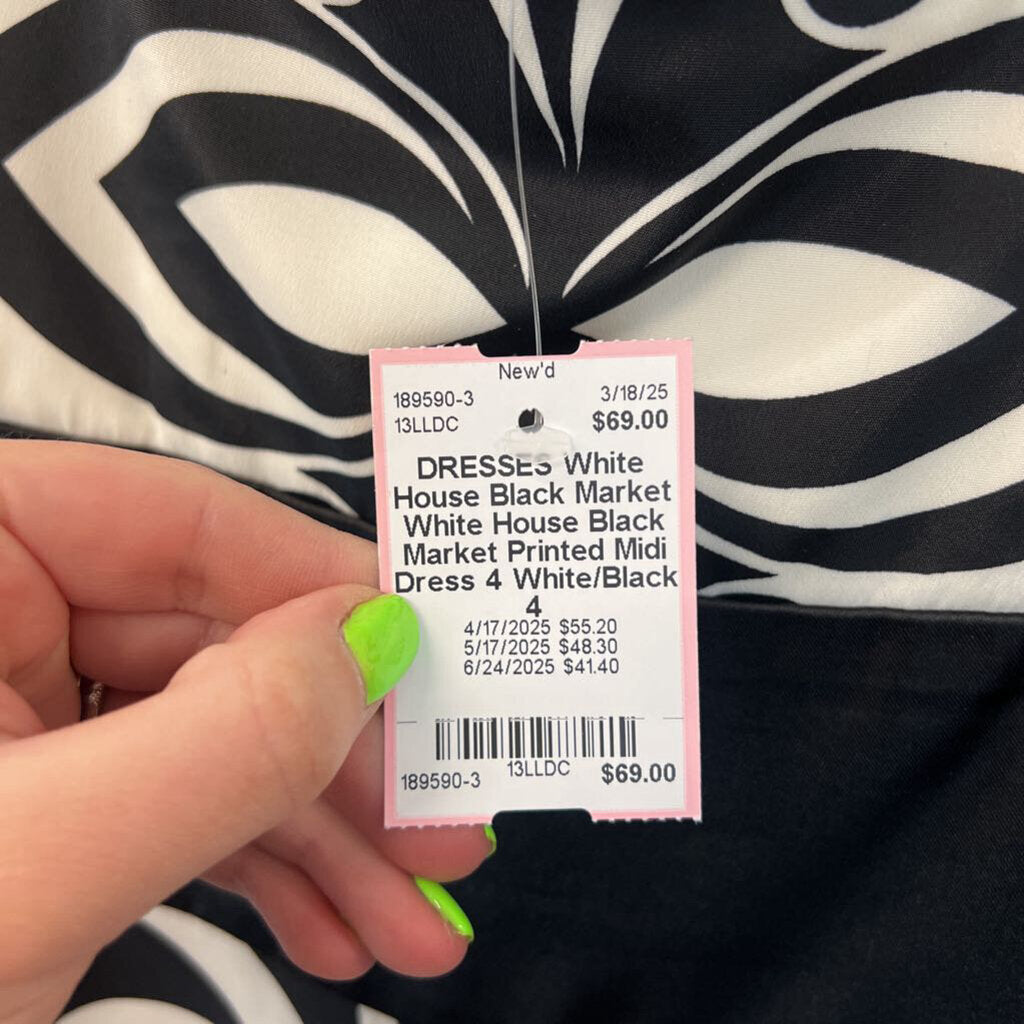 White House Black Market Printed Midi Dress 4