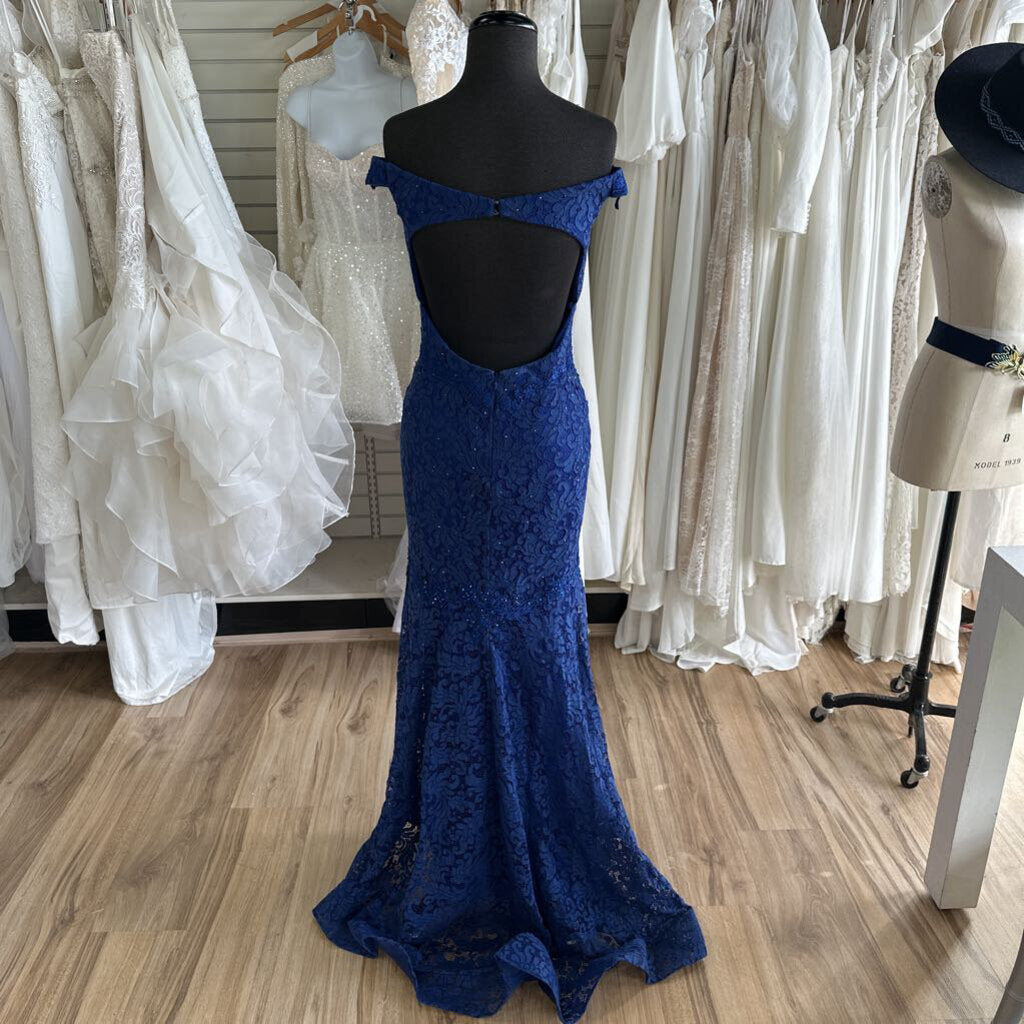 Dave & Johnny Beaded Lace Fitted Dress 13/14