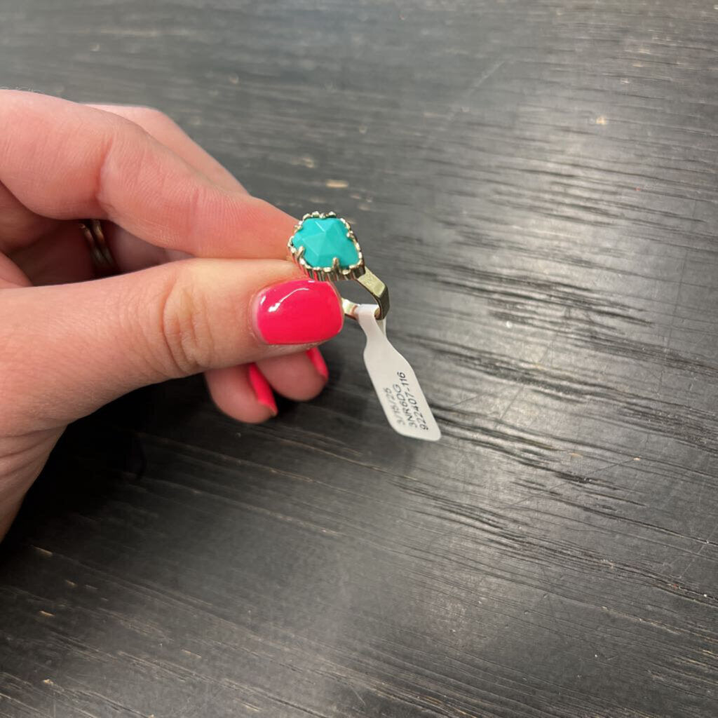Kendra Scott Gold/ Blue Stone Ring