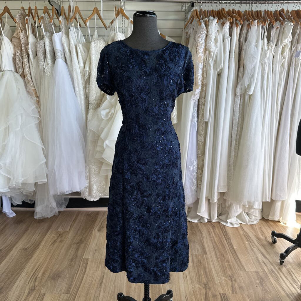 Alex Evenings Short Sleeve Lace Dress 16