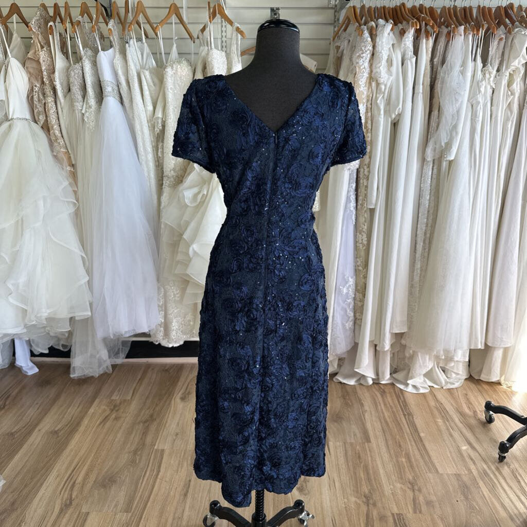 Alex Evenings Short Sleeve Lace Dress 16
