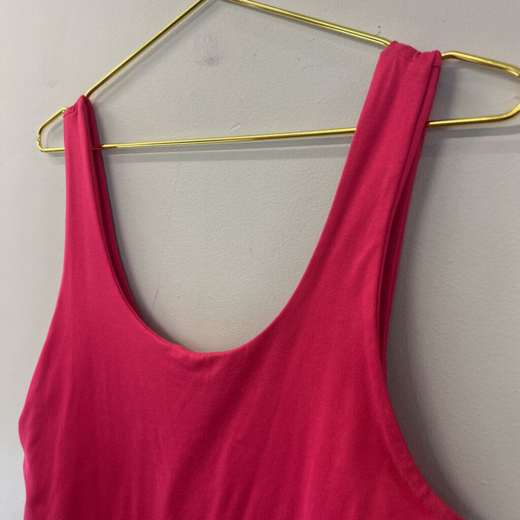 Sincerely Jules Hot Pink Cropped Tank Large
