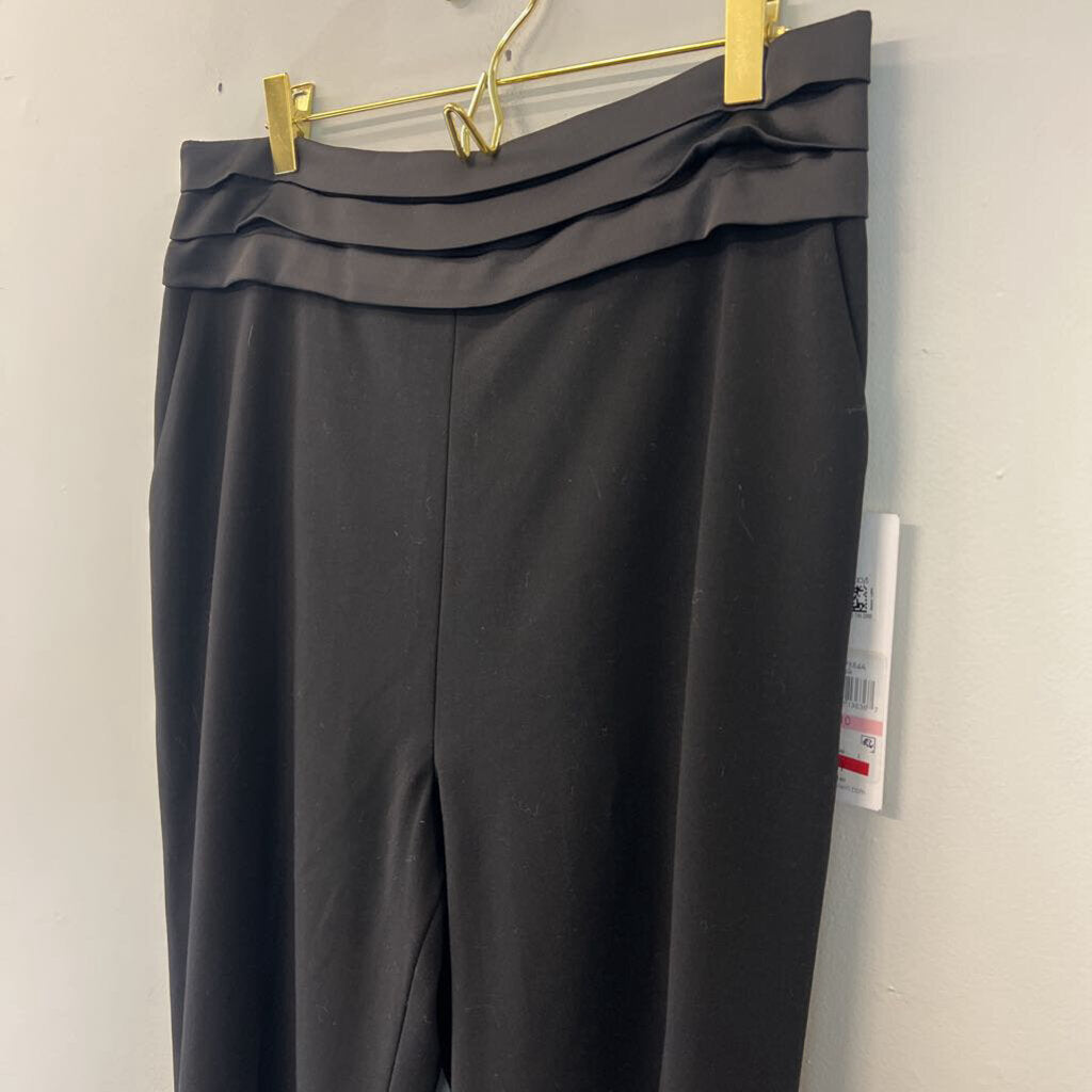 Calvin Klein Black Pleated Waist Trouser Pants 10