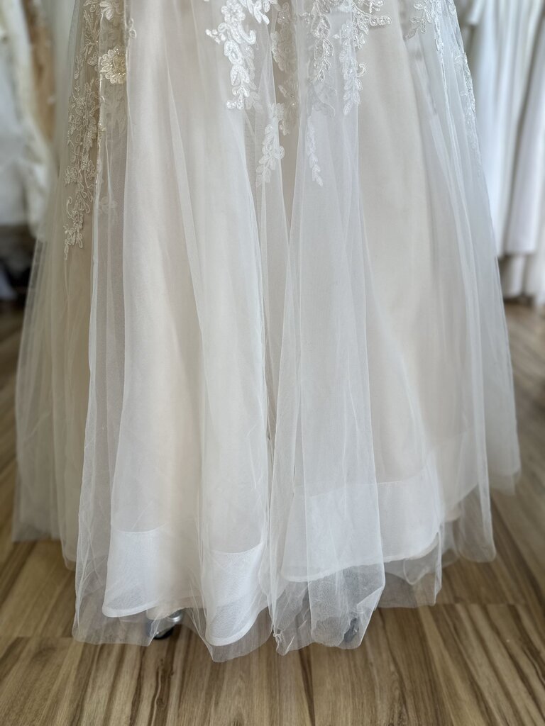 Mori Lee Lace A-Line Halter Neck Wedding Gown 4
