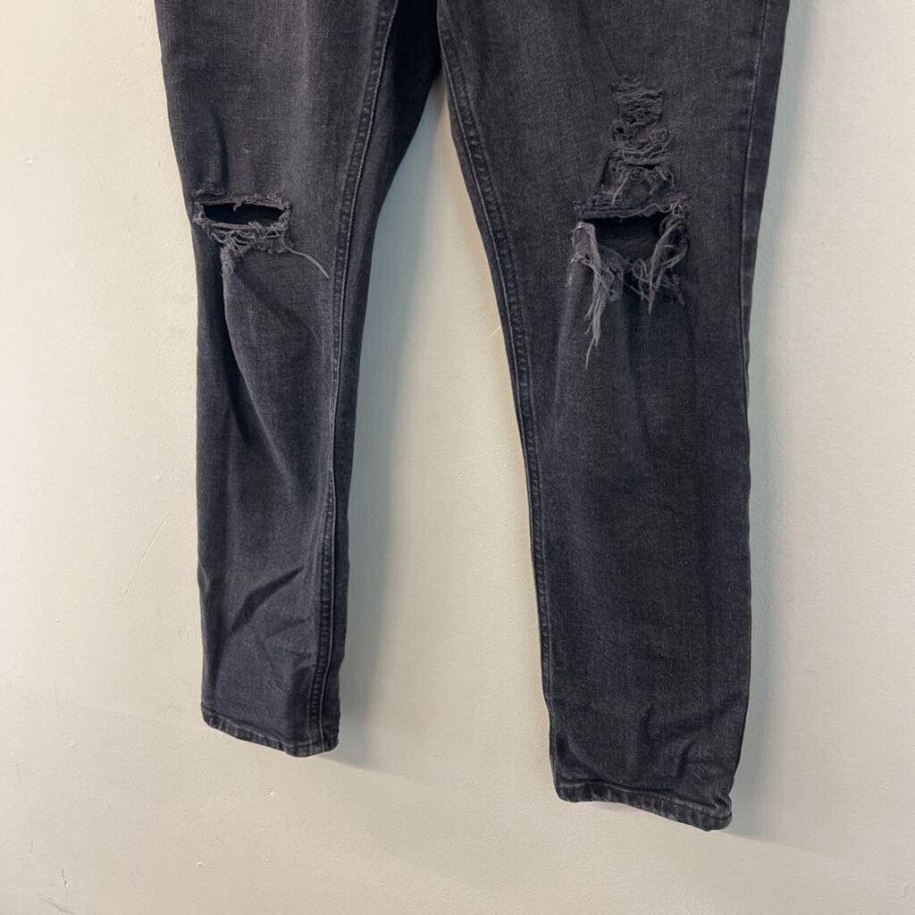 Agolde Black Distressed Skinny Leg Jeans 28