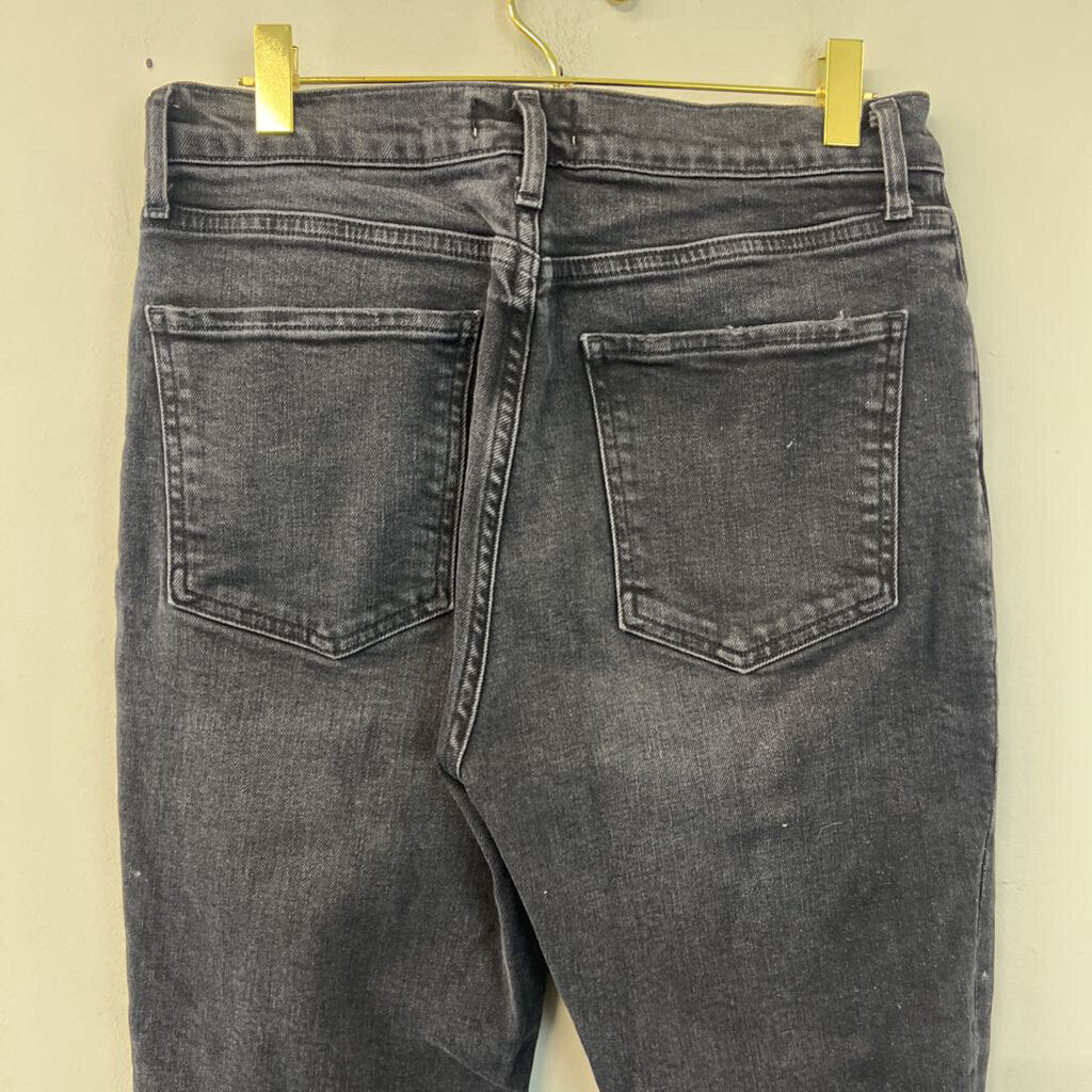 Agolde Black Distressed Skinny Leg Jeans 28