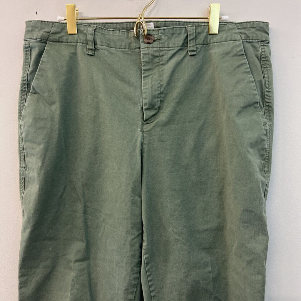 Gap Green Girlfriend Khaki Pants 12 Tall