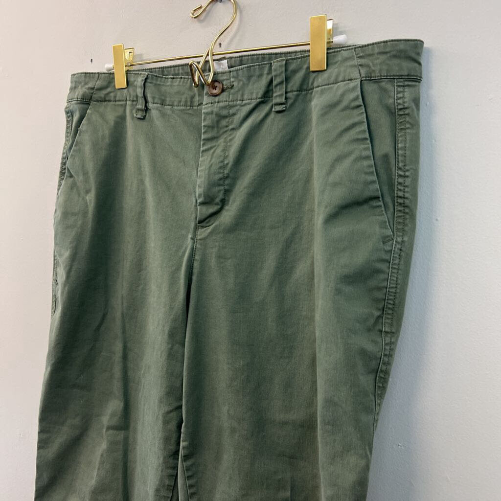 Gap Green Girlfriend Khaki Pants 12 Tall