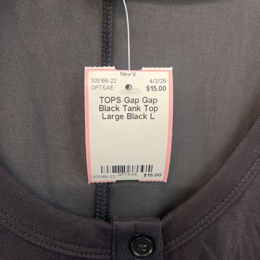 Gap Black Tank Top Large