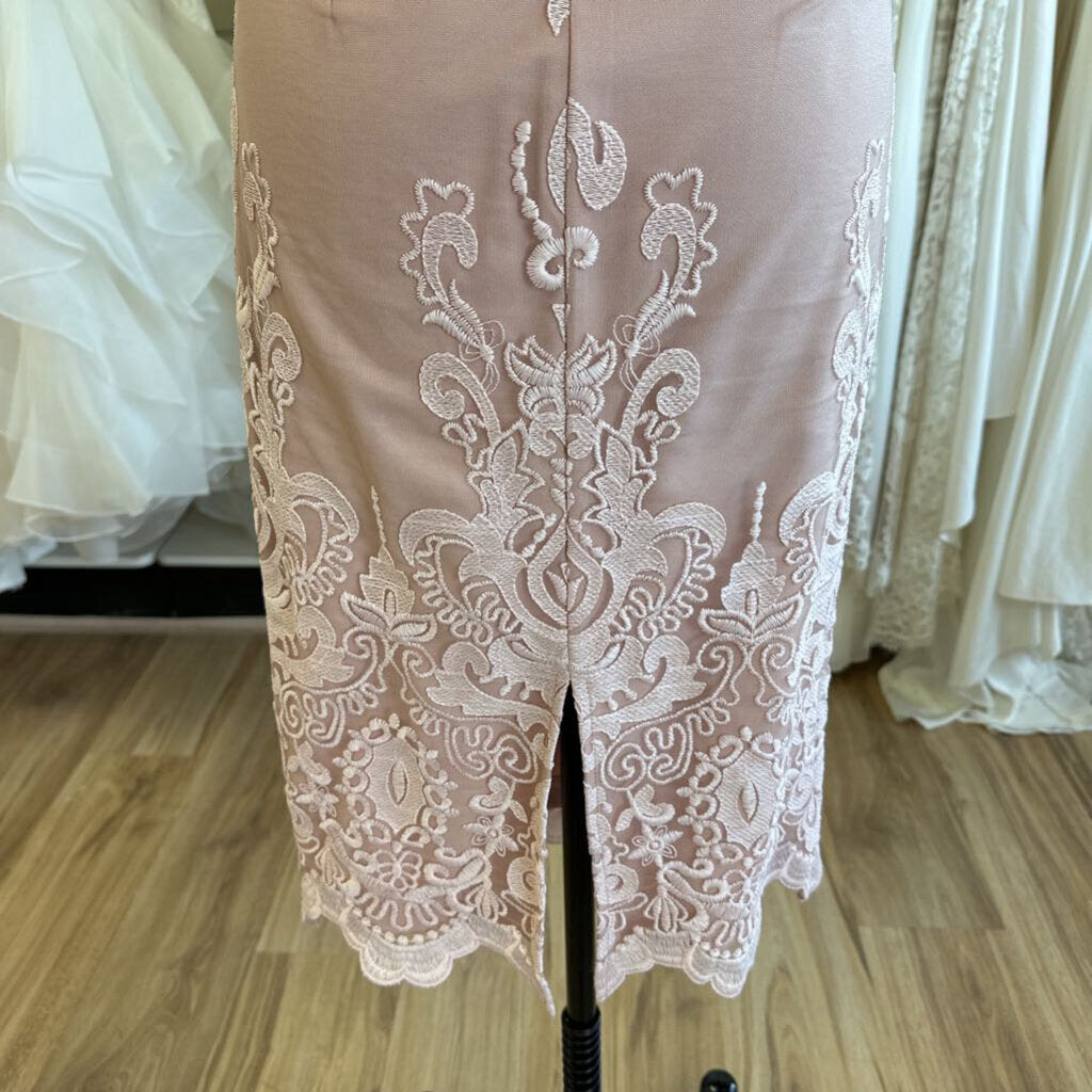 Chi Chi London Pink Lace Short Formal Dress 6