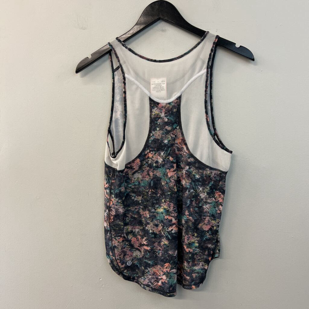 Lululemon Black/ Multi Print Sculpt Tank II Small