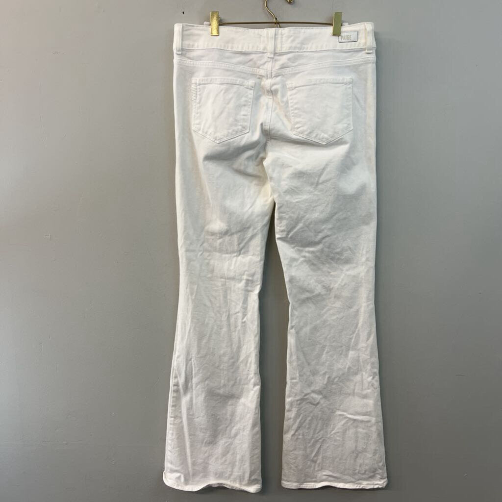 Paige White Denim Flare Jeans 32