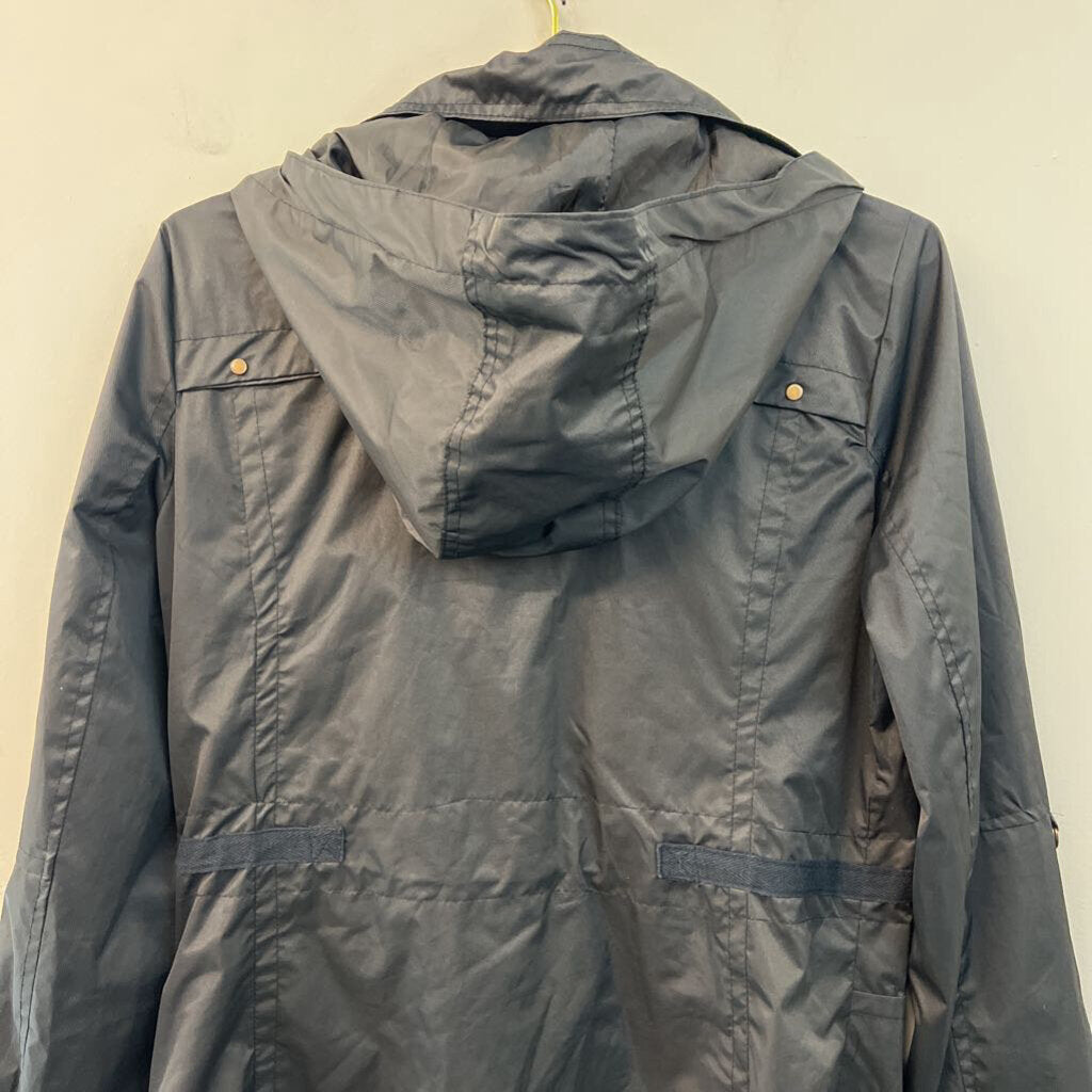 Yoki Outwear Collection Black Lightweight Rain Jacket Large