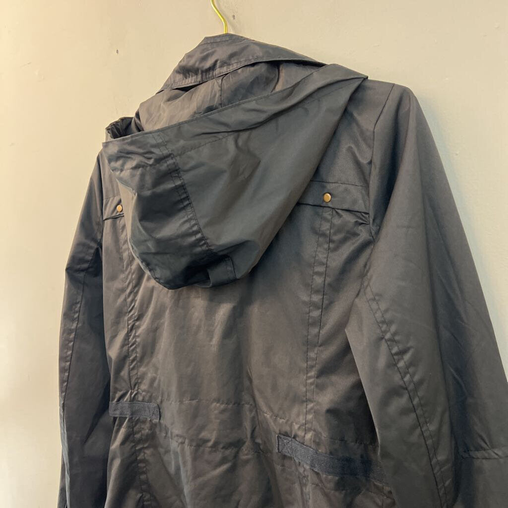 Yoki Outwear Collection Black Lightweight Rain Jacket Large