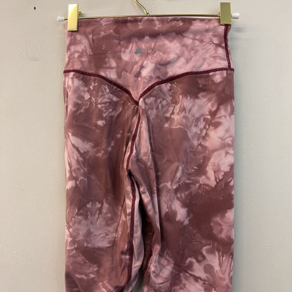 Vitality Purple Tie Dye Active Leggings Small