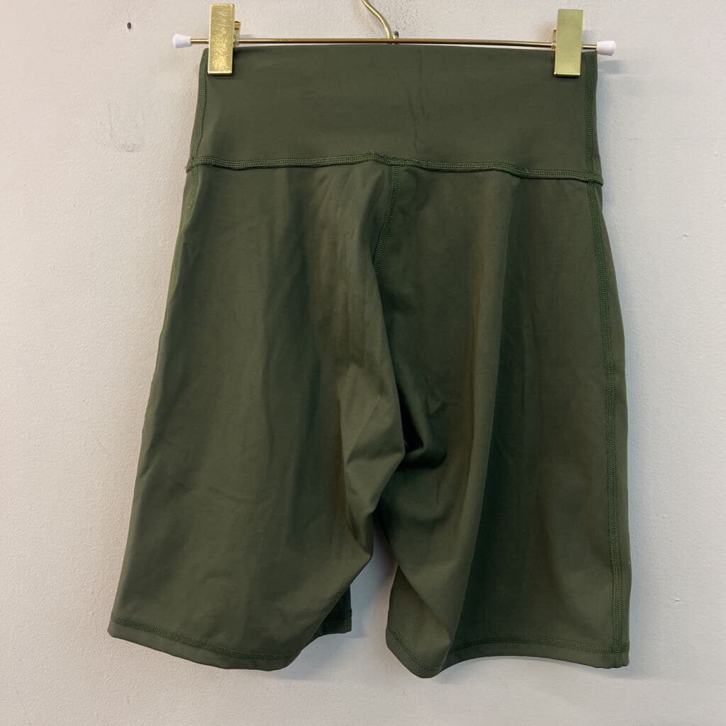 Gym Shark Dark Green Biker Shorts Small