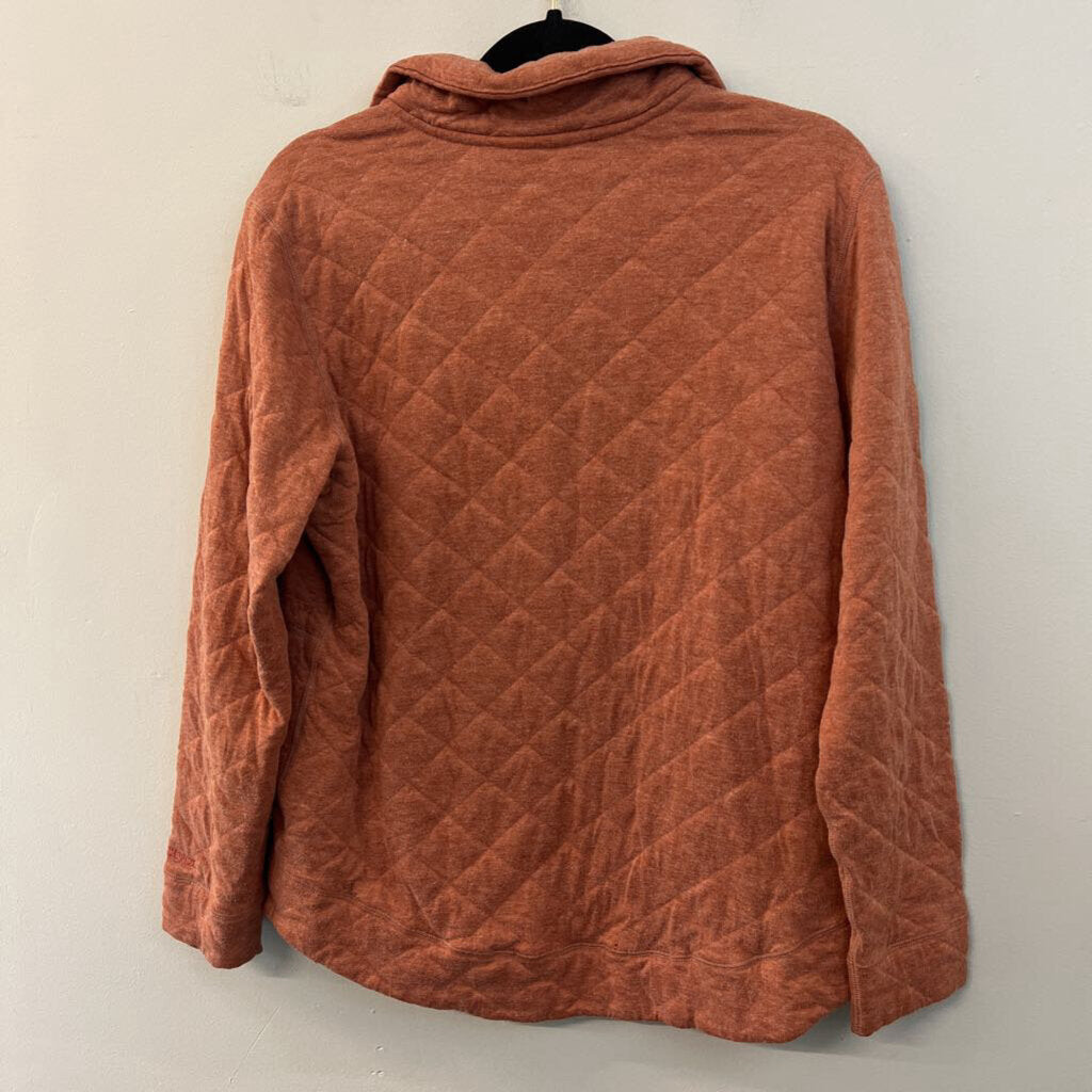 Marmot Orange Quilted Long Sleeve Pullover Extra Large