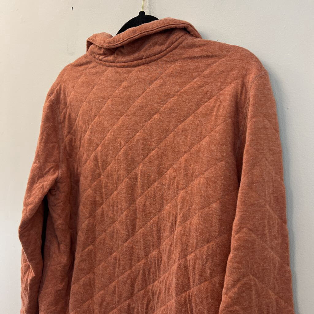 Marmot Orange Quilted Long Sleeve Pullover Extra Large