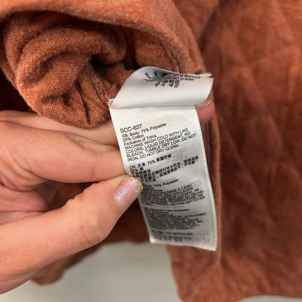 Marmot Orange Quilted Long Sleeve Pullover Extra Large