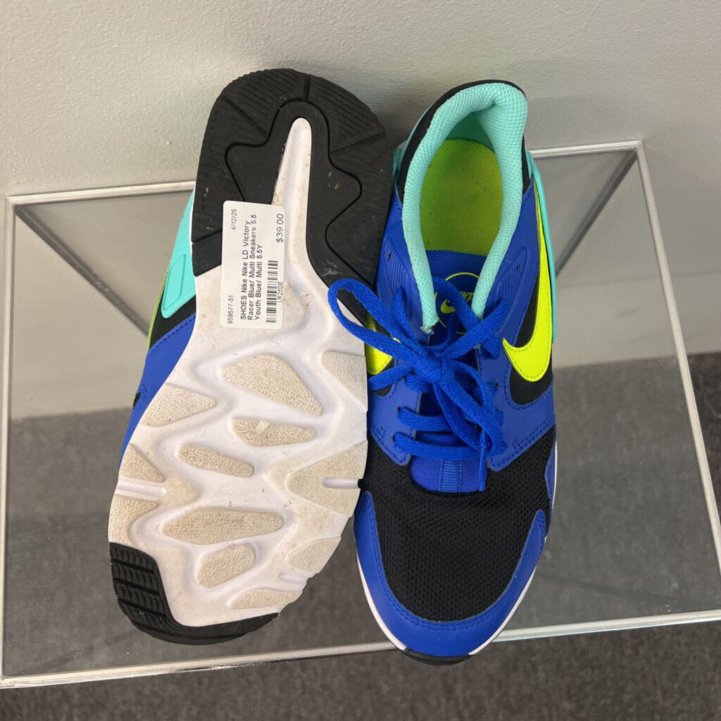 Nike LD Victory Racer Blue/ Multi Sneakers 5.5 Youth