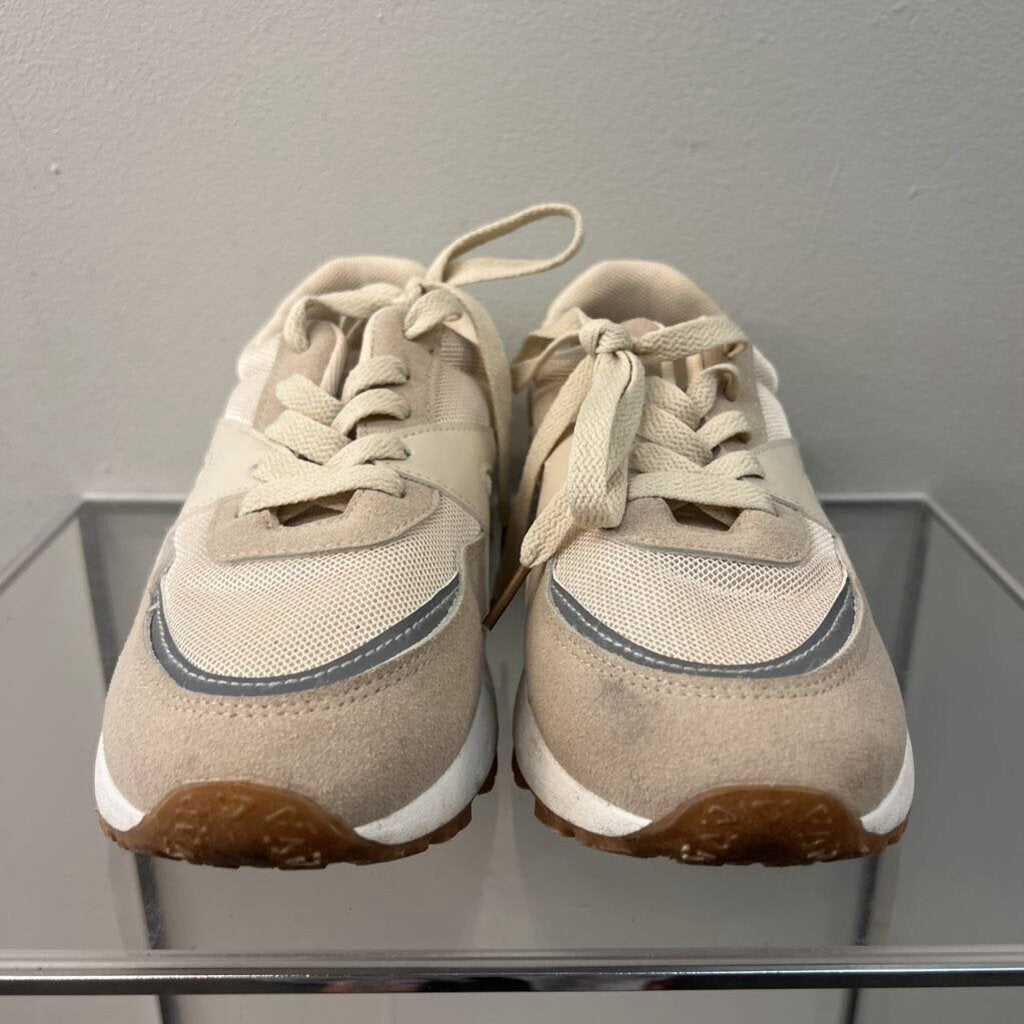 Rachel Zoe Cream/ Grey Sneakers 6.5