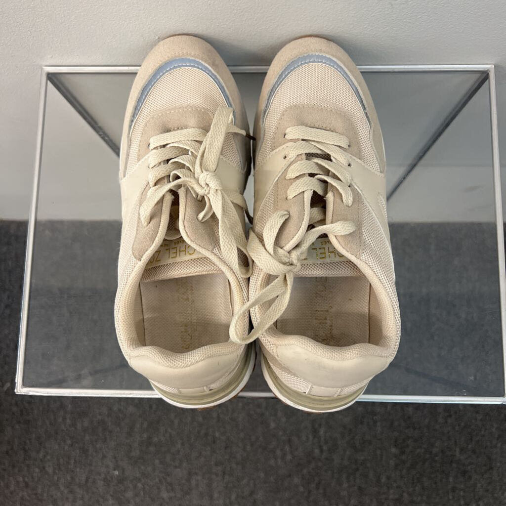 Rachel Zoe Cream/ Grey Sneakers 6.5