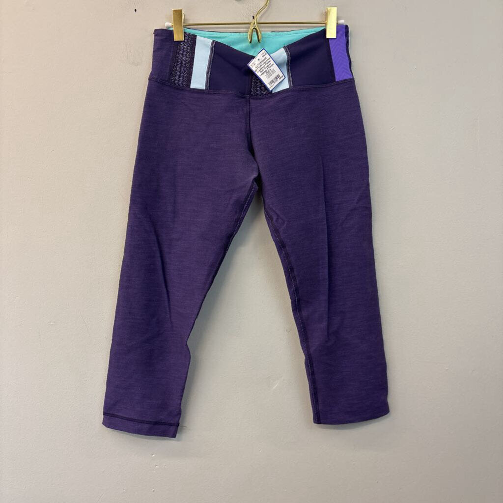 Lululemon Purple/ Multi Cropped Leggings 6