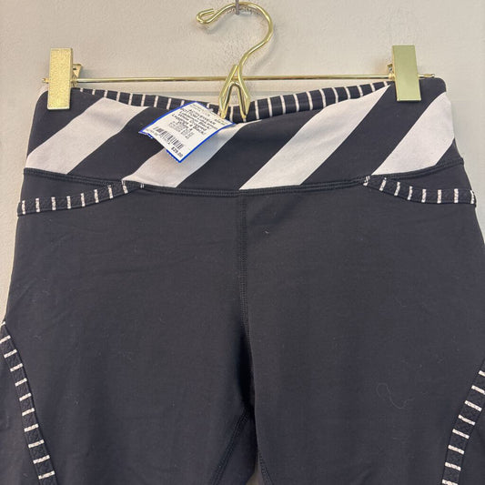 Lululemon Black/ White Cropped Leggings 4