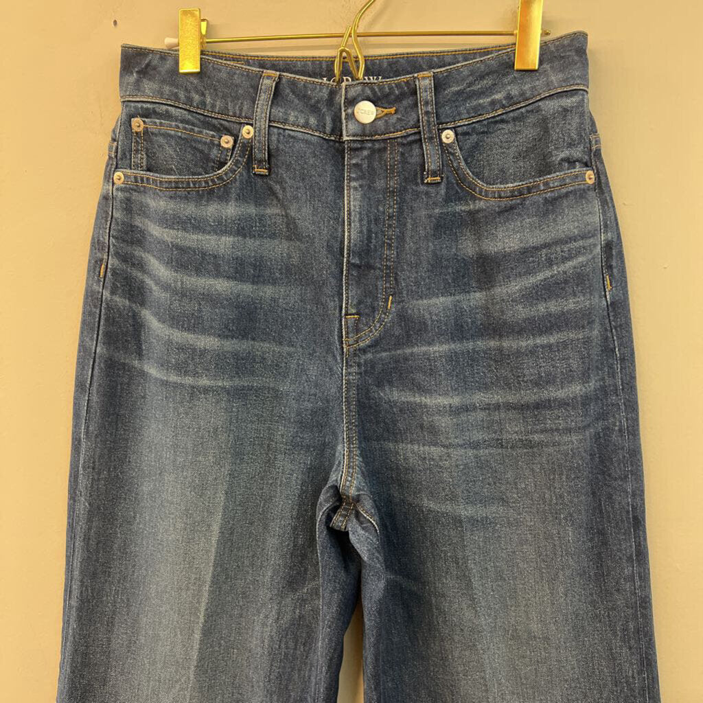 J Crew Dark Wash '96 Curvy Denim Trouser Jeans 28