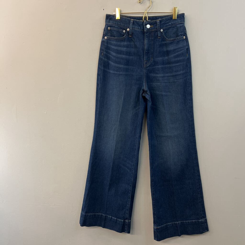 J Crew Dark Wash '96 Curvy Denim Trouser Jeans 28