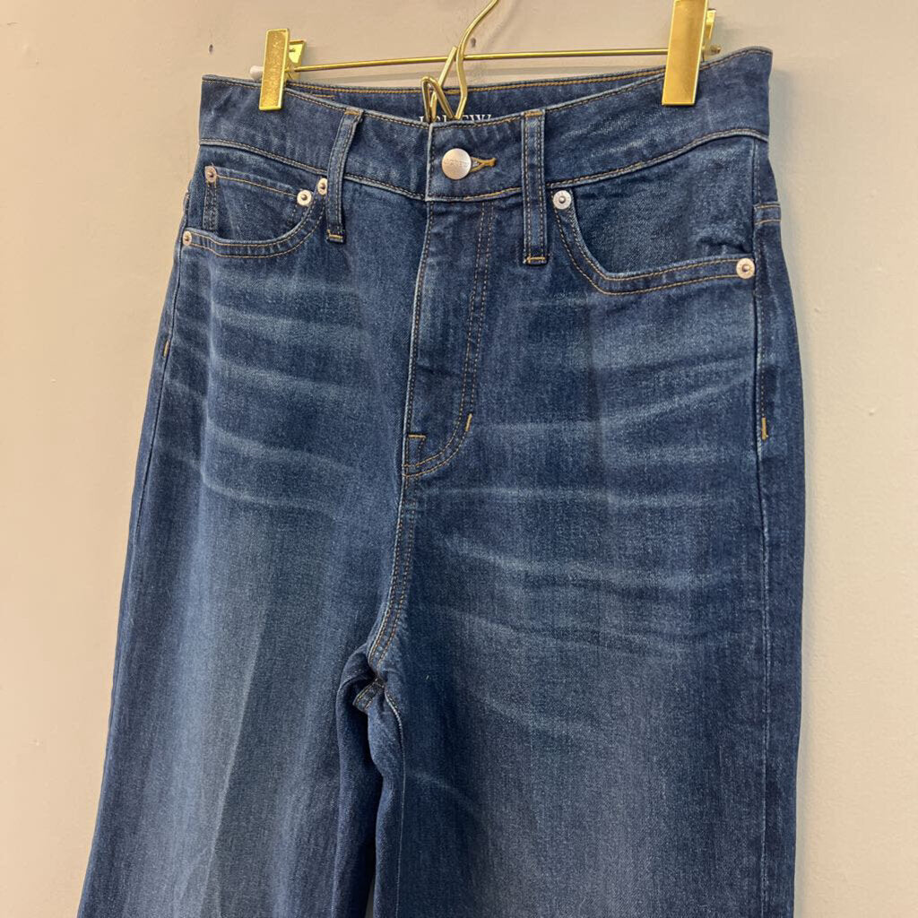 J Crew Dark Wash '96 Curvy Denim Trouser Jeans 28