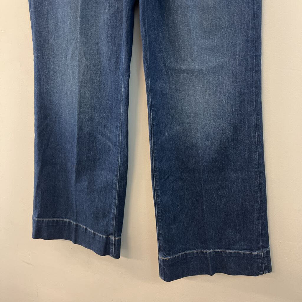J Crew Dark Wash '96 Curvy Denim Trouser Jeans 28