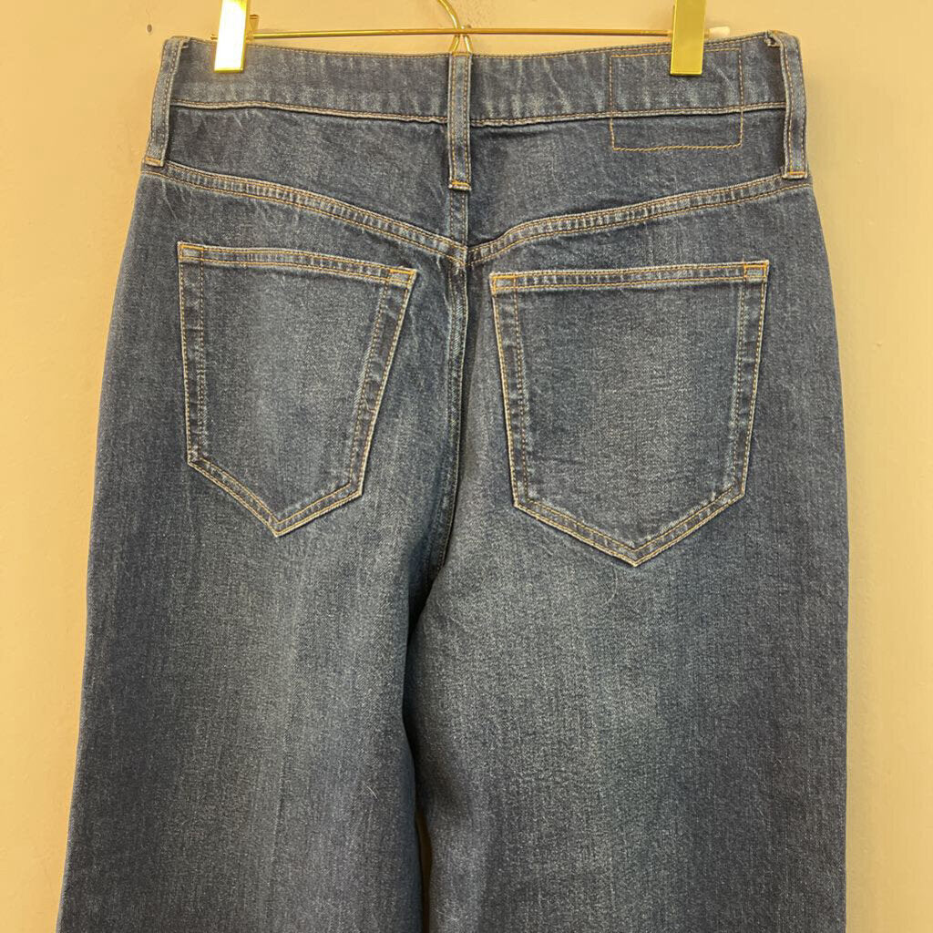 J Crew Dark Wash '96 Curvy Denim Trouser Jeans 28
