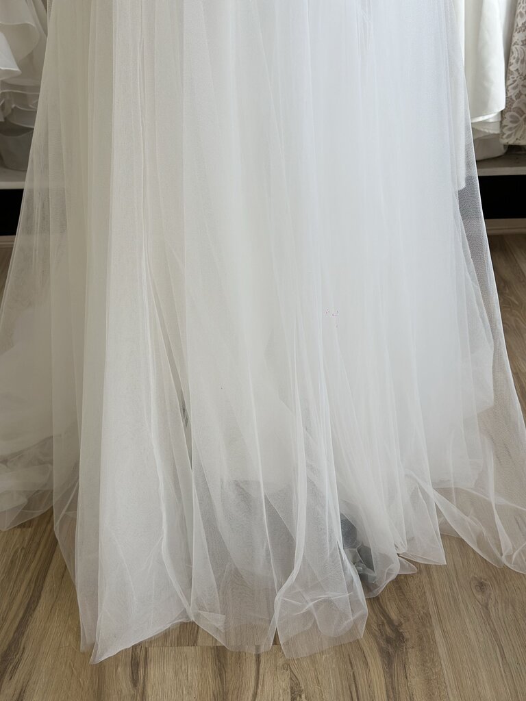 Stella York Ivory Lace Top Tulle Skirt Bridal Gown 10
