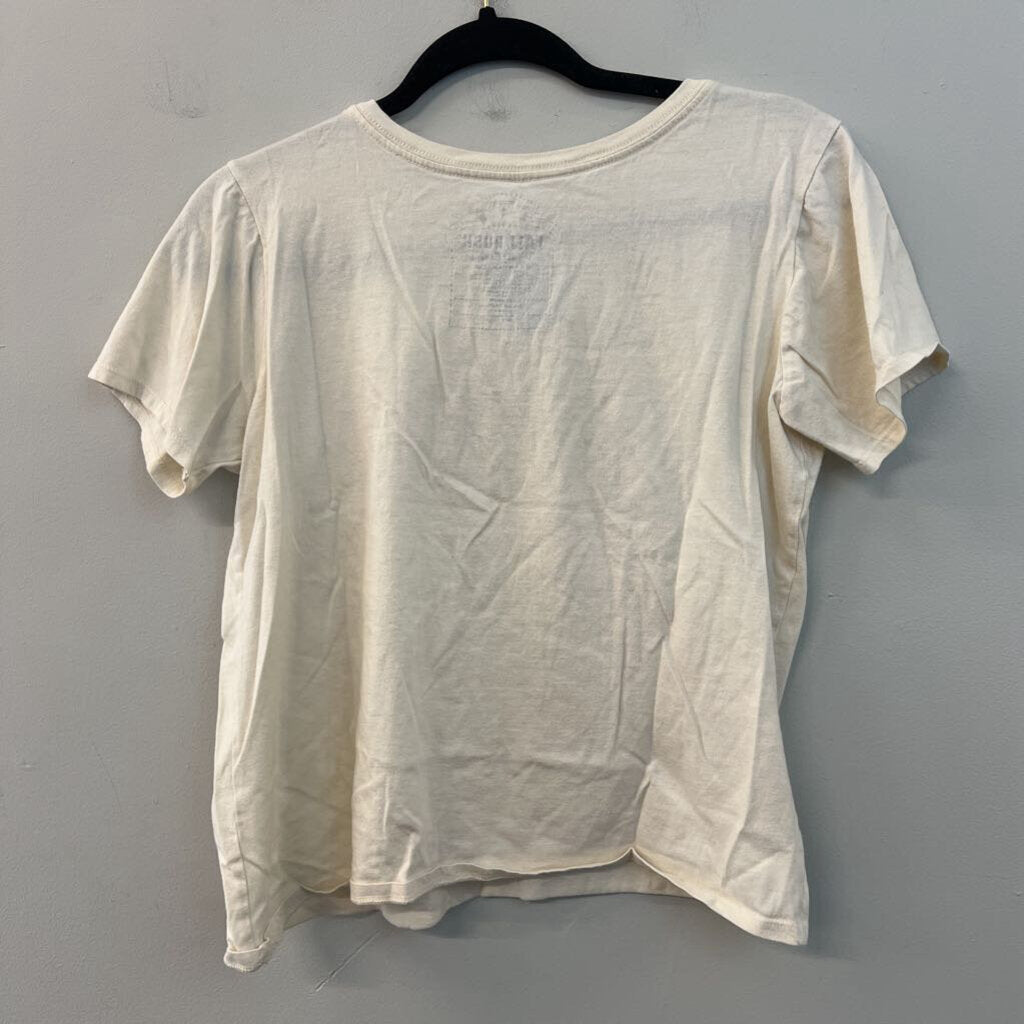 Fall Rush Cream Virginia Tech Short Sleeve Cropped Graphic Tee Small