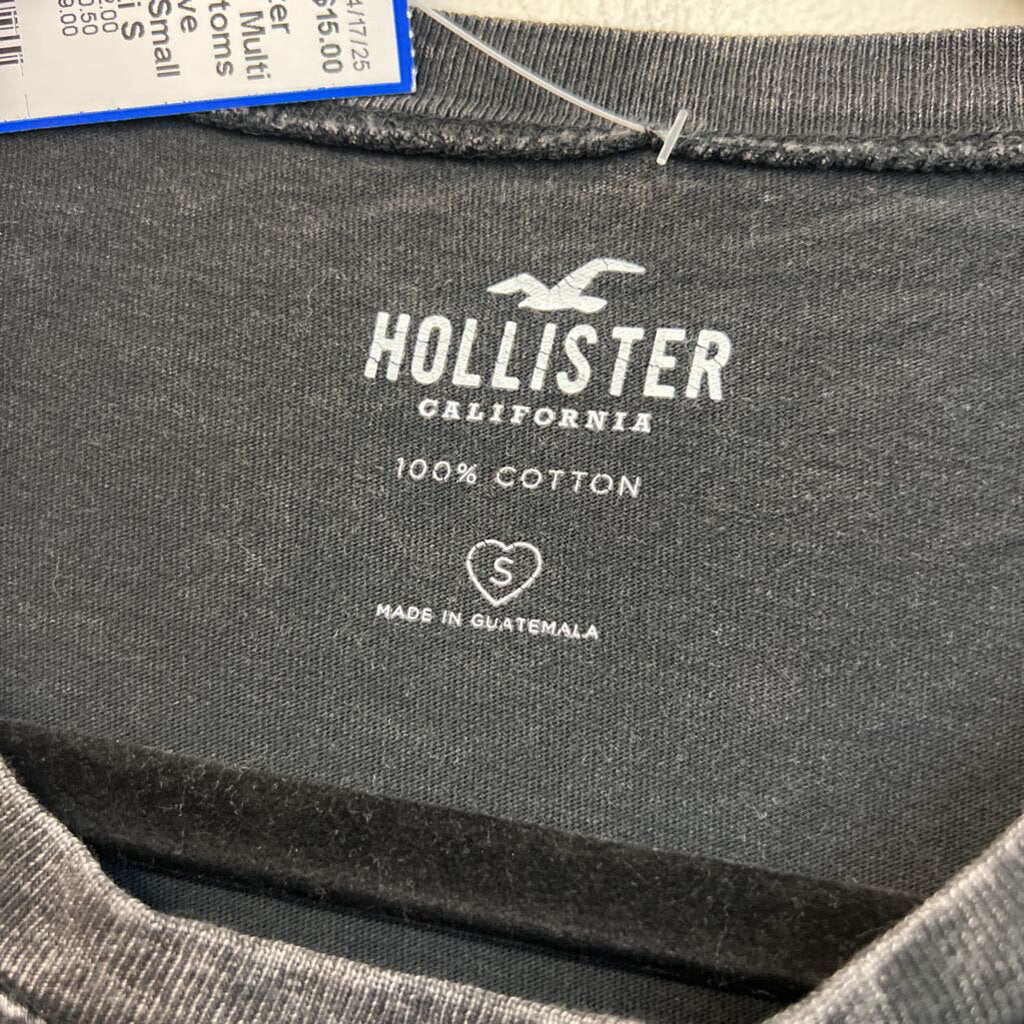 Hollister Grey/ Multi California Customs Short Sleeve Graphic Tee Small