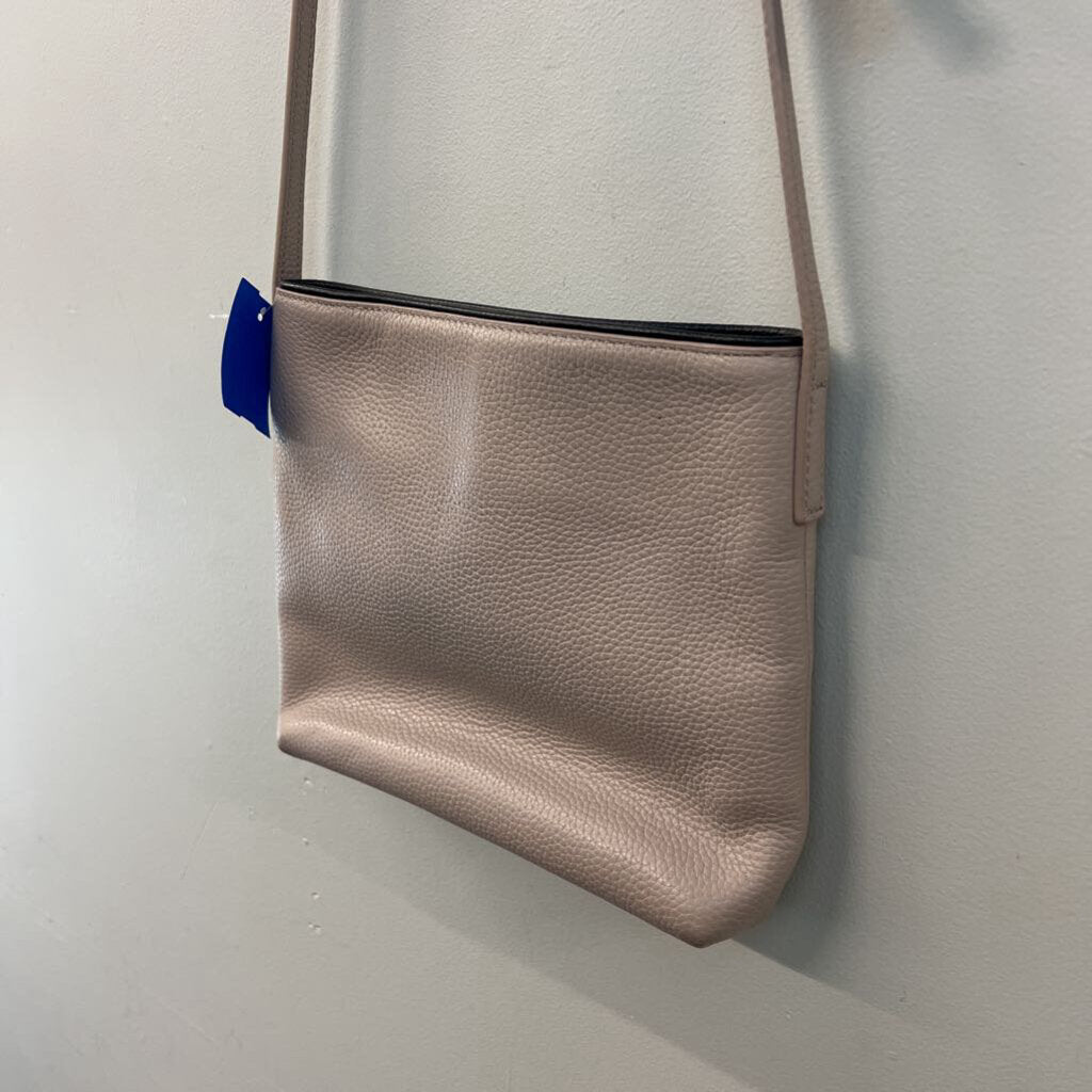 Kate Spade Grey/Black Pebbled Leather Crossbody Purse