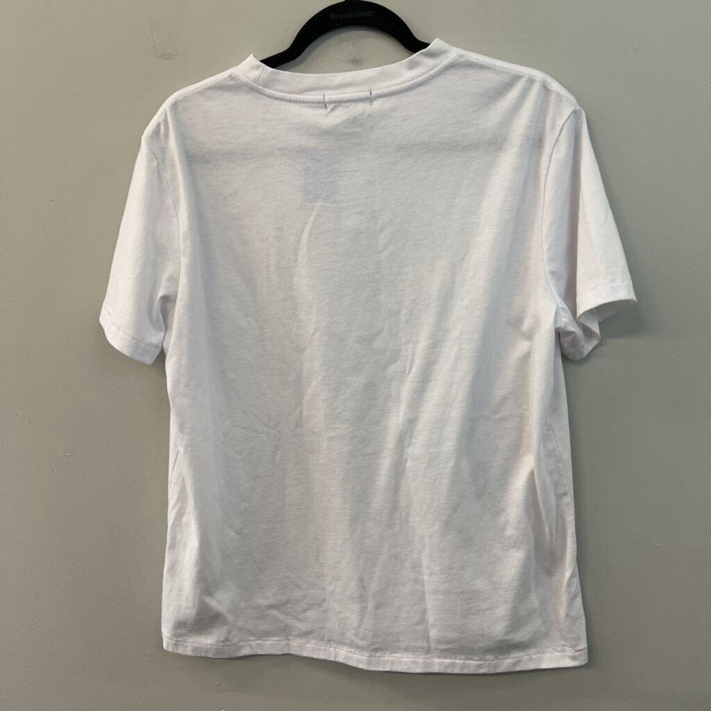 Wildfox White/ Blue Porto Fino Short Sleeve Graphic Tee Medium