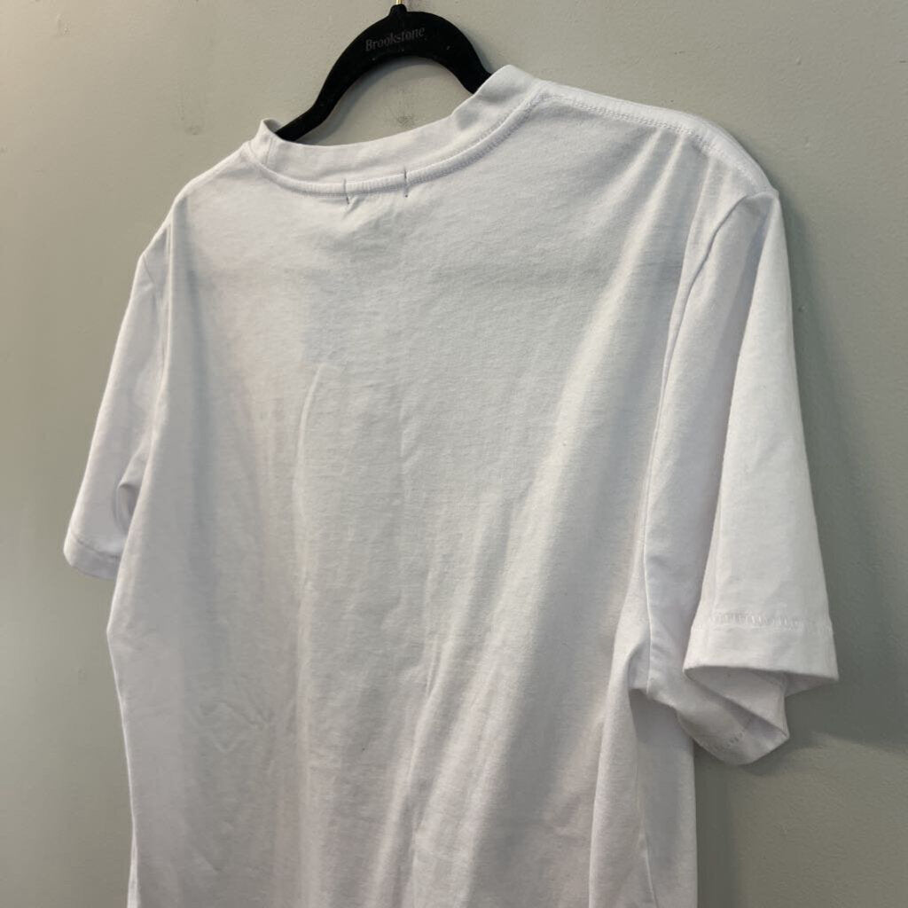Wildfox White/ Blue Porto Fino Short Sleeve Graphic Tee Medium