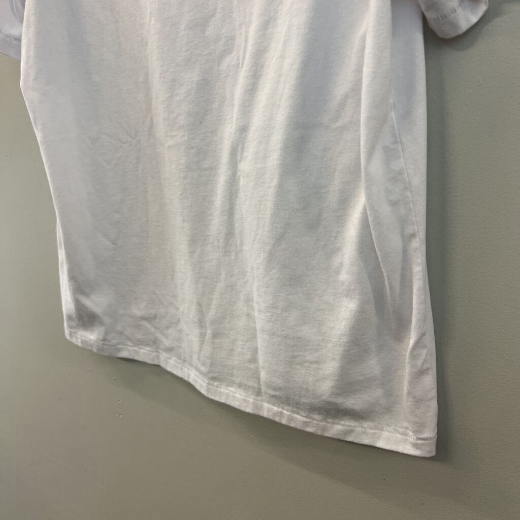 Wildfox White/ Blue Porto Fino Short Sleeve Graphic Tee Medium